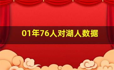 01年76人对湖人数据