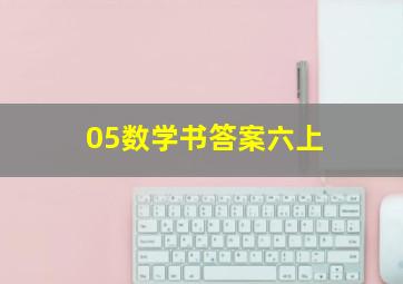 05数学书答案六上