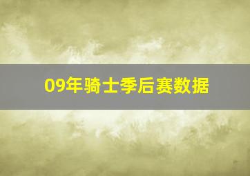 09年骑士季后赛数据