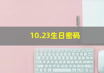 10.23生日密码