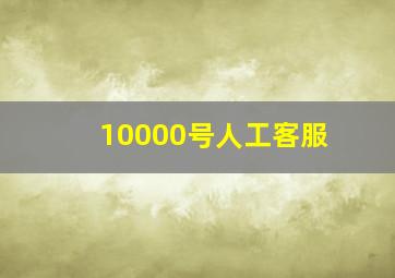 10000号人工客服