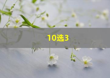 10选3