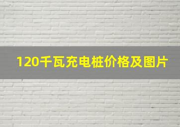 120千瓦充电桩价格及图片