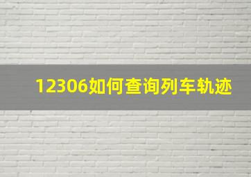 12306如何查询列车轨迹