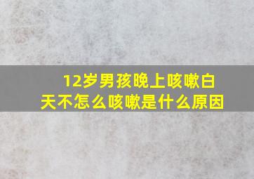 12岁男孩晚上咳嗽白天不怎么咳嗽是什么原因