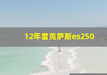 12年雷克萨斯es250