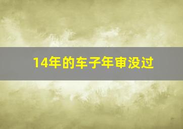 14年的车子年审没过