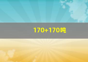 170+170吨