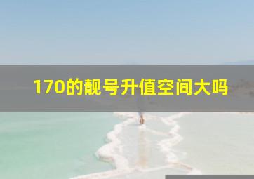 170的靓号升值空间大吗