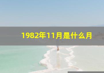 1982年11月是什么月