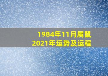 1984年11月属鼠2021年运势及运程