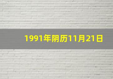 1991年阴历11月21日