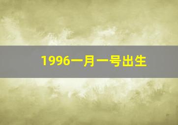 1996一月一号出生