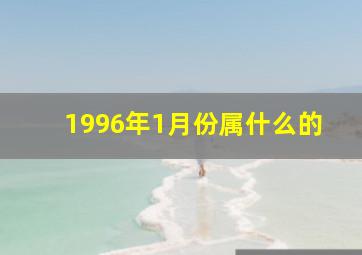 1996年1月份属什么的