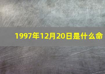 1997年12月20日是什么命