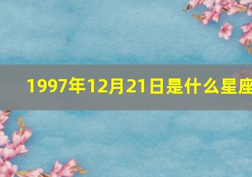 1997年12月21日是什么星座