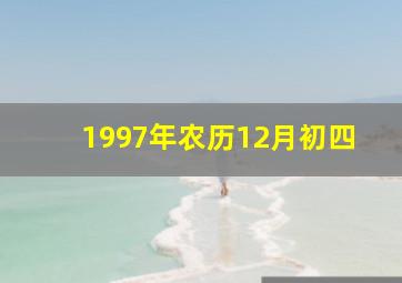 1997年农历12月初四