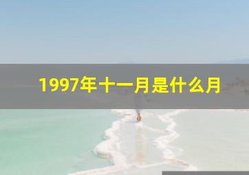 1997年十一月是什么月