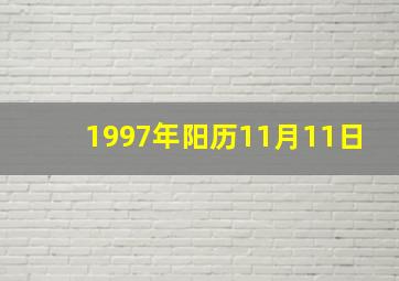 1997年阳历11月11日