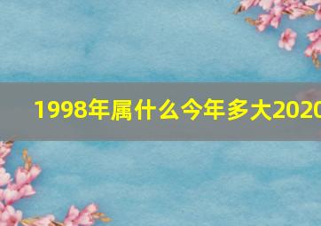 1998年属什么今年多大2020