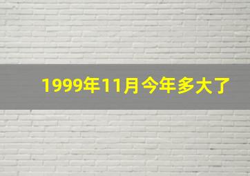 1999年11月今年多大了