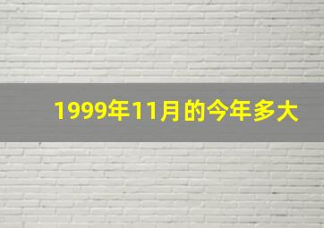 1999年11月的今年多大