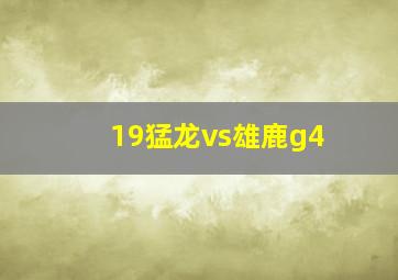 19猛龙vs雄鹿g4