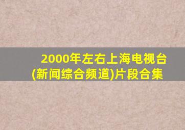 2000年左右上海电视台(新闻综合频道)片段合集