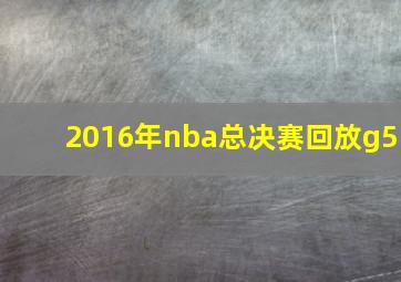 2016年nba总决赛回放g5