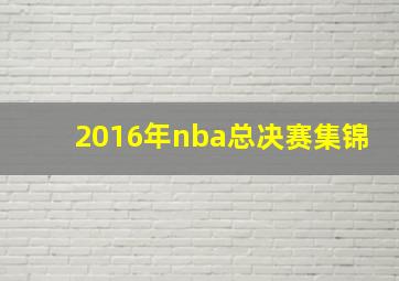 2016年nba总决赛集锦