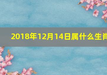 2018年12月14日属什么生肖