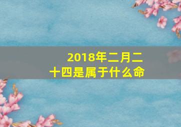 2018年二月二十四是属于什么命