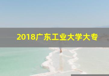 2018广东工业大学大专