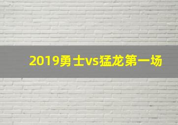 2019勇士vs猛龙第一场