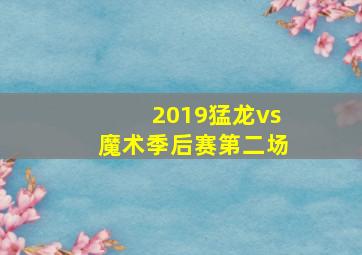 2019猛龙vs魔术季后赛第二场