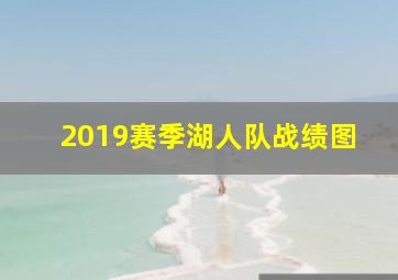 2019赛季湖人队战绩图