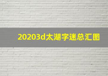 20203d太湖字迷总汇图