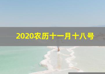 2020农历十一月十八号