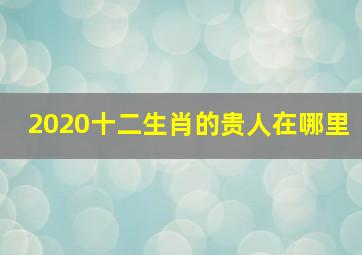 2020十二生肖的贵人在哪里