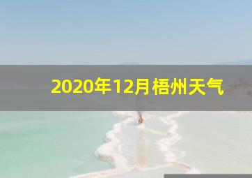 2020年12月梧州天气