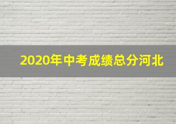 2020年中考成绩总分河北