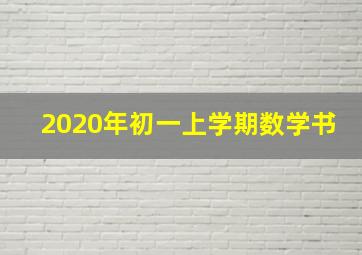 2020年初一上学期数学书