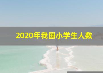 2020年我国小学生人数