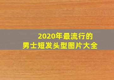 2020年最流行的男士短发头型图片大全