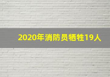 2020年消防员牺牲19人