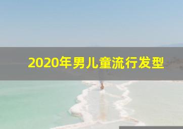 2020年男儿童流行发型