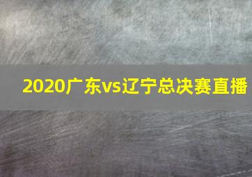 2020广东vs辽宁总决赛直播