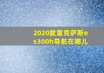 2020款雷克萨斯es300h导航在哪儿