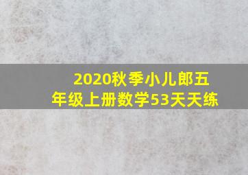 2020秋季小儿郎五年级上册数学53天天练