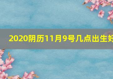 2020阴历11月9号几点出生好